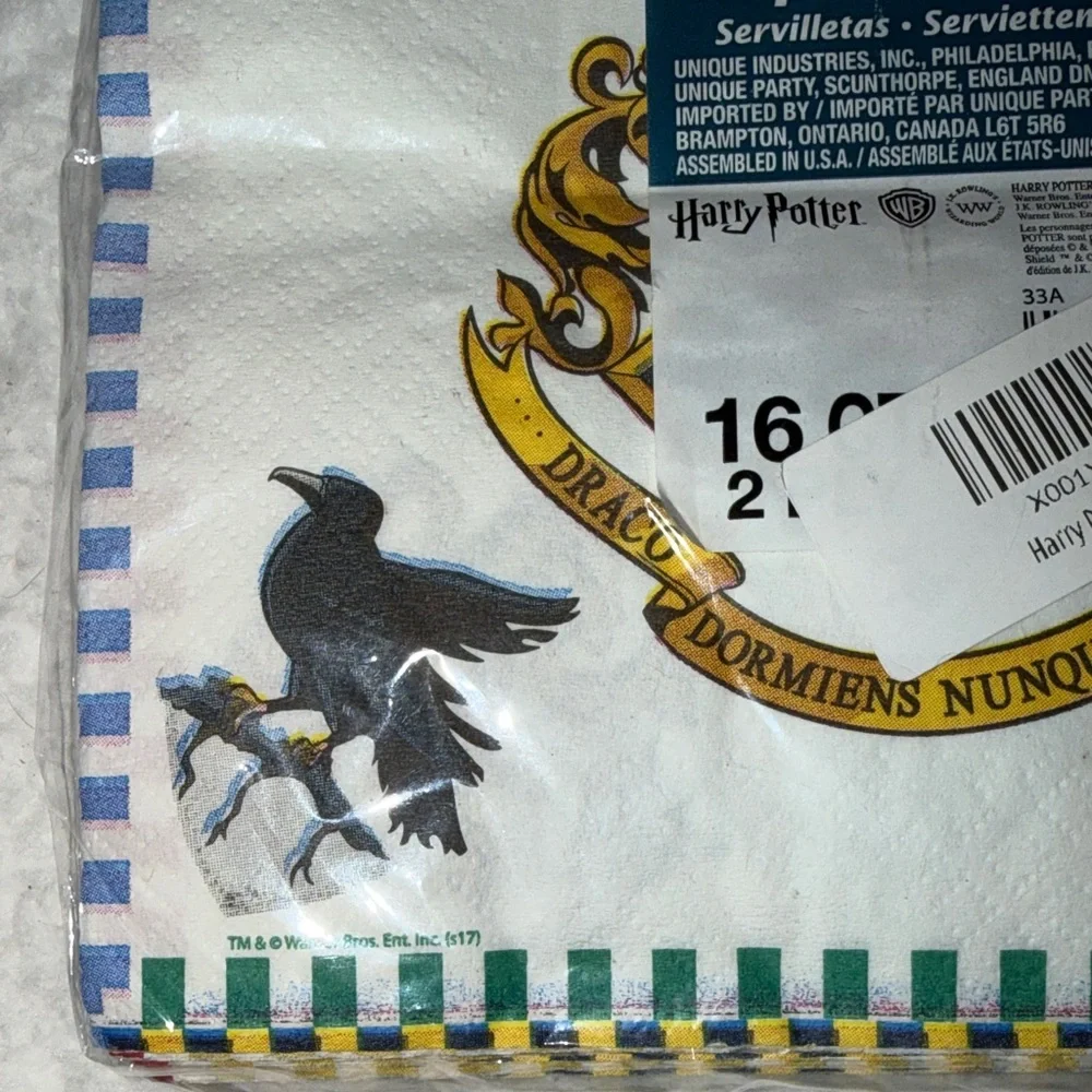 Hogwarts House Crest Party Napkins
